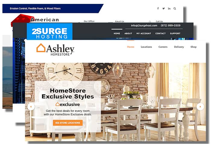 3 Web Design Examples From 2Surge Marketing