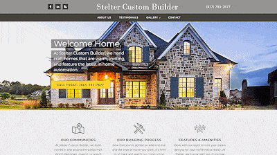 Web Design Example - Stelter Custom Builder (400px)